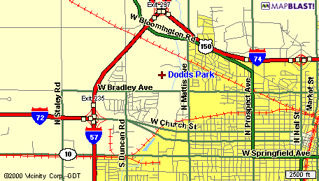 map to Dodds Park