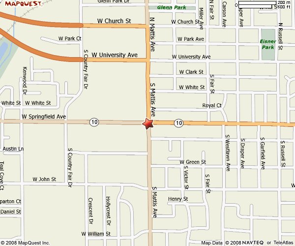 map to the Village Inn